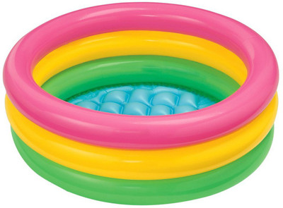 

CrackaDeal Tere Sunlike Glow baby Inflatable Pool(Blue, Red, Yellow)