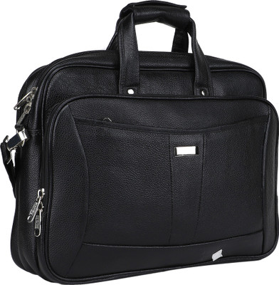 

Bharat Leather Emporium 16 inch Expandable Laptop Messenger Bag(Black)