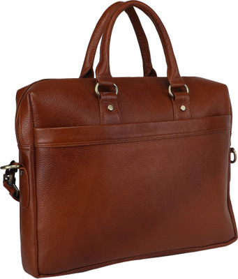 

Bharat Leather Emporium 16 inch Expandable Laptop Messenger Bag(Brown)