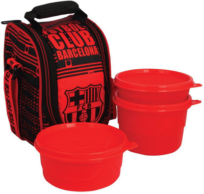 

Cello FC Barcelona Club 3 Containers Lunch Box(1150 ml), Red