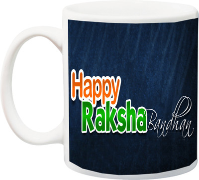 

ME&YOU HAPPY raksha bandhan with Blue BC Ceramic Mug(325 ml), Multicolor