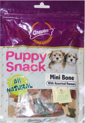 

Gnawlers Puppy Bone With Spiral Seawed Vegetable Dog Treat(250 g)