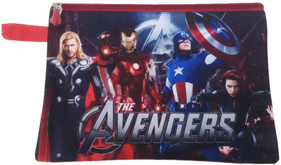 

KIDOZ KINGDOM AVENGERS ONE ZIP FOLDER A4 SIZE Pouch(Multicolor)