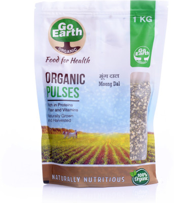 

Go Earth Organic Unpolished Moong Dal (Split)(1 kg)