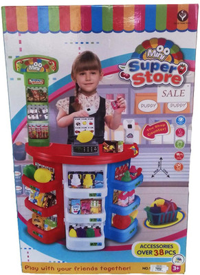 kidoz kingdom MINI SUPER STORE MARKET SET