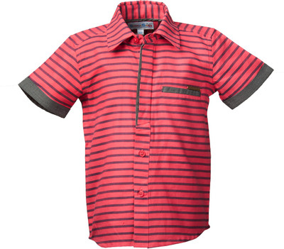 

Beanie Bugs Boys Striped Casual Red Shirt