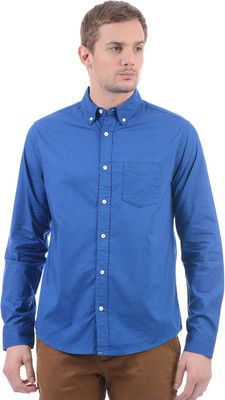 AEROPOSTALE Men Solid Casual Dark Blue Shirt