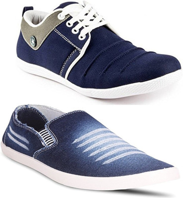 

Clymb Men's Combo Pack Of 2 Sneakers With Loafers Casuals For Men(Multicolor, Blue