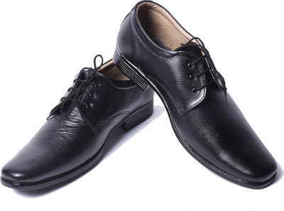 

Altitude 100% Pure Leather Formal Shoe Derby For Men(Black