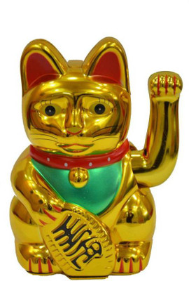 

Ripe India Welcome Cat Small Size - 10 cm Decorative Showpiece - 10 cm(Polyresin, Multicolor)