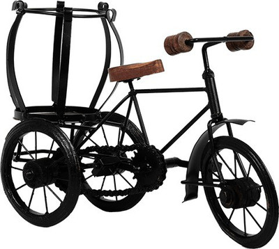 

HandiKa WDSA Decorative Showpiece - 8 cm(Wooden, Black)