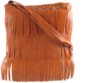 

MTE Girls Casual Brown Leatherette Sling Bag