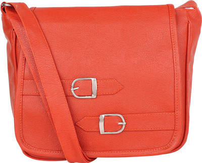 

Fairdeals Women Casual Tan PU Sling Bag