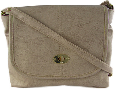 

MTE Girls Casual Grey Leatherette Sling Bag