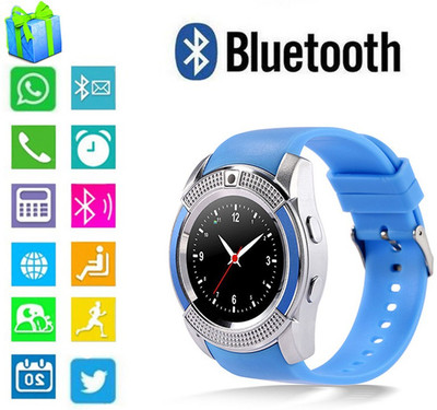 

MOBILE LINK d.V9_bLUE-116 Notifier blue Smartwatch(Blue Strap Regular)
