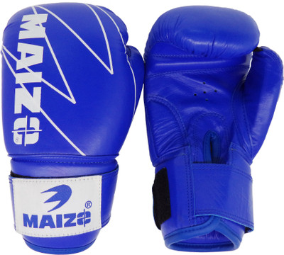 

Maizo Competition Style Leather Moulded 8 Oz Boxing Gloves (, Blue