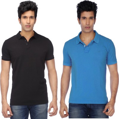 Concepts Solid Men Polo Neck Multicolor T-Shirt