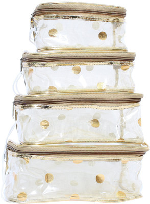 

Bagaholics Bagaholics Combo of 4 Multipurpose Pouch Sets(Gold)