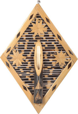 

HANDIKART CBSP-046 Bamboo Vase(11 inch, Beige)