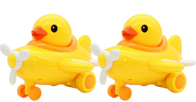 

Smiles Creation Pull Along Mini Duck Toy for Kids - Set of 2(Multicolor)