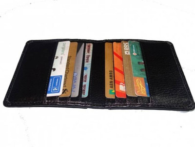 

Southpole Fashions Men Black Genuine Leather Card Holder(10 Card Slots)