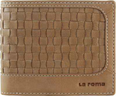 

La Roma Men Tan Genuine Leather Wallet(4 Card Slots)