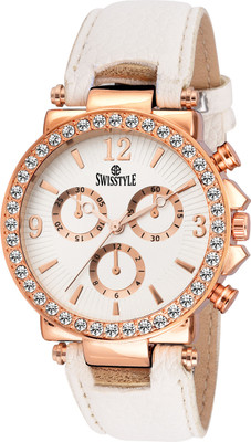 SWISSTYLE SS-LR625-WHT Watch  - For Women   Watches  (Swisstyle)