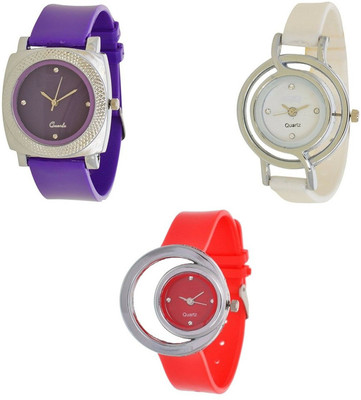 

Miss Perfect Purple_Red_White Pu Collection Gift Girl Watch Watch - For Women
