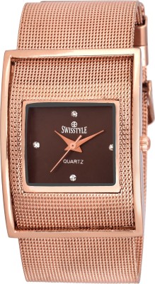 SWISSTYLE SS-LSQ001-BRW-CPR Watch  - For Women   Watches  (Swisstyle)
