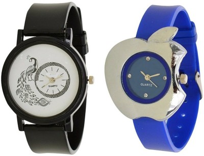 Miss Perfect peacock Print Dial and Apple Cut Blue sexy Girl Watch  - For Women   Watches  (Miss Perfect)