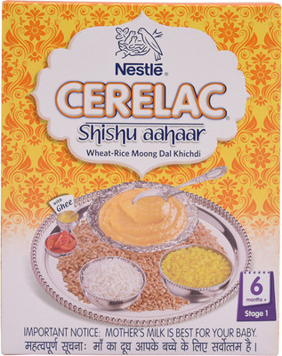 

Nestle Cerelac Wheat - Rice Moong Dal Khichdi (Stage 1) Cereal(300 g)