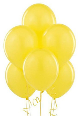 

PARTY PROPZ Solid MINION BIRTHDAY DECORATION/ Balloon(Yellow, Pack of 25)