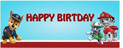 Party Propz Paw Patrol Birthday Decoration Banner 5ft Length 2 Ft