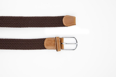 

DAPPER HOMME Men & Women Casual Brown Fabric Belt