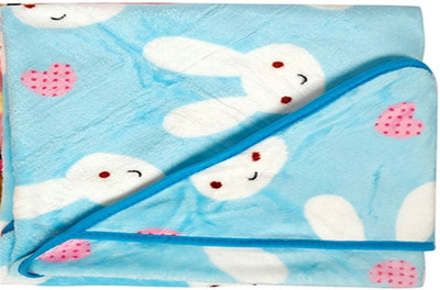 

SHISHU.ONLINE Animal  Hooded Baby Blanket(Microfiber, SKY BLUE