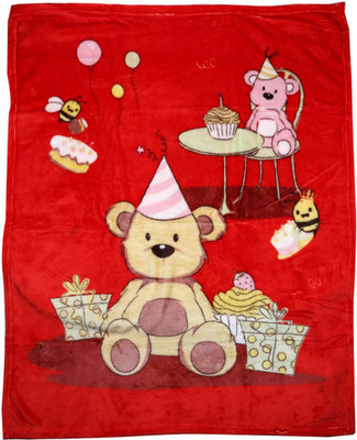 

shishu.online Animal  Blanket(Microfiber, Red, Cream, Cream;red