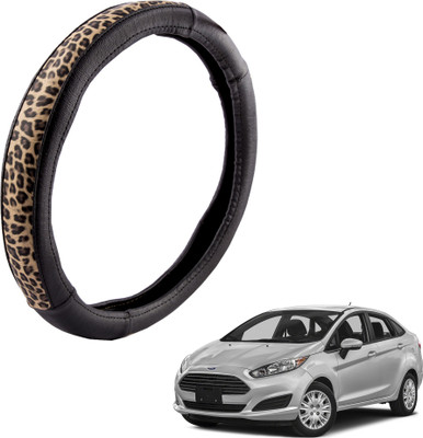 

Autofy Steering Cover For Ford Fiesta(Black, Leather)
