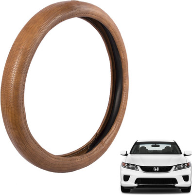 

Autofy Steering Cover For Honda Accord(Tan, Leather)
