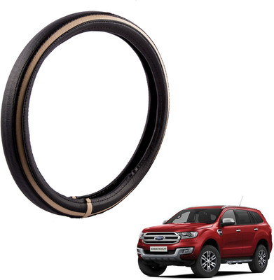

Autofy Steering Cover For Ford Endeavour(Black, Leather)