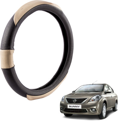 

Autofy Steering Cover For Nissan Sunny(Black, Leather)
