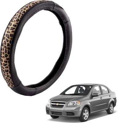 

Autofy Steering Cover For Chevrolet Sail(Black, Leather)