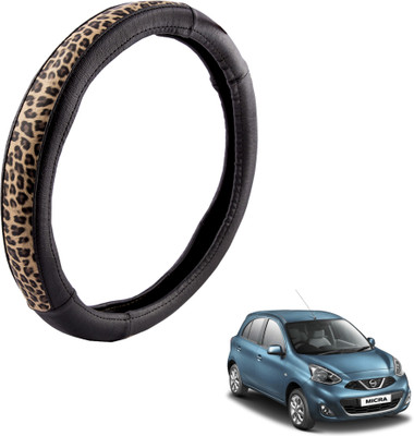 

Autofy Steering Cover For Nissan Micra(Black, Leather)