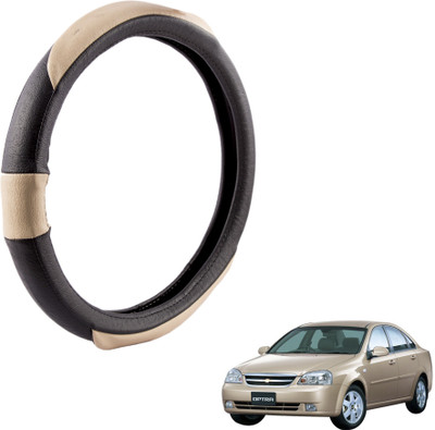 

Autofy Steering Cover For Chevrolet Optra(Black, Leather)
