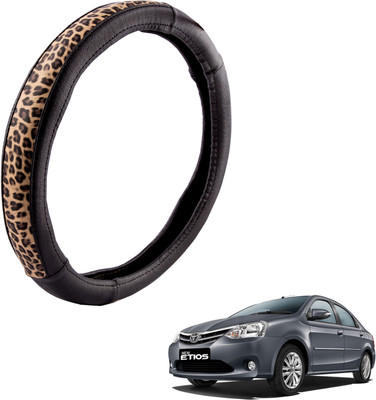 

Autofy Steering Cover For Toyota Etios(Black, Leather)