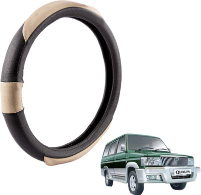 

Autofy Steering Cover For Toyota Qualis(Black, Leather)