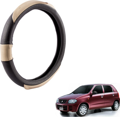 

Autofy Steering Cover For Maruti Alto(Black, Leather)