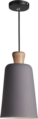 

VOYLITE Metal and Wood Grey hanging Pendants Ceiling Lamp