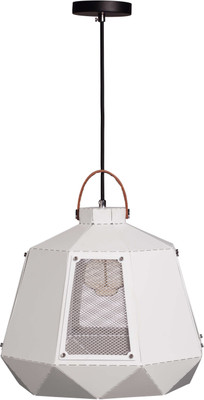 

VOYLITE White metal and leather hanging Pendants Ceiling Lamp