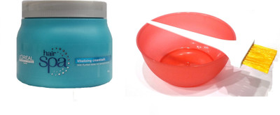 

L'Oreal Paris Hair Spa Set of 3 (Vitalizing Creambath Mask+ Mixing Bowl+ Applicator Brush)(Set of 2)