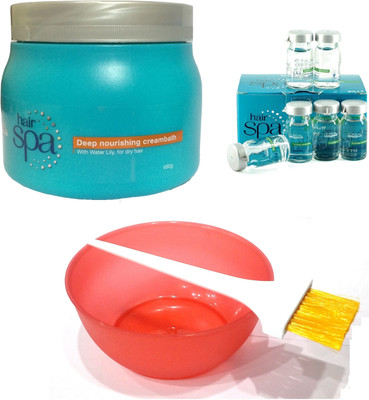 

L'Oreal Paris Hair Spa Set of 9 (Deep Nourishing Mask+ Purifying Ampoules+ Mixing Bowl+ Applicator Brush)(Set of 2)